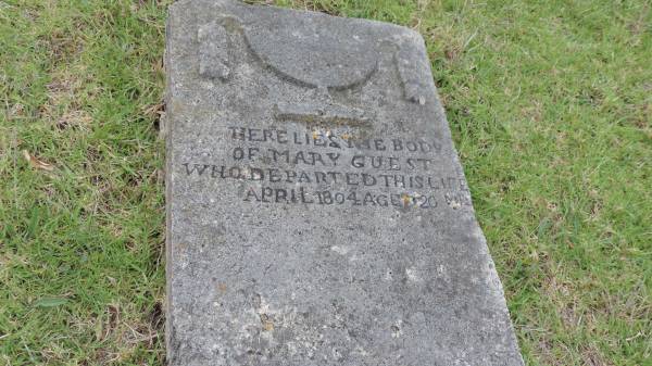 Mary GUEST  | d: Apr 1804, aged 20  |   | Norfolk Island Cemetery  | 