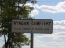 
Cemetery,
Nyngan, New South Wales
