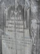 
Robert husband of Emma GLOVER, died 24 Feb 1923 aged 63 years;
Parkhouse Cemetery, Beaudesert
