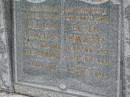 
William THWAITES, died 5 Aug 1946 aged 84 years, husband father;
Ellen THWAITES, died 1 May 1961 aged 96 years, wife mother;
Parkhouse Cemetery, Beaudesert
