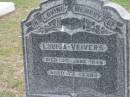 
Louisa VEIVERS, died 3 June 1946 aged 73 years;
Parkhouse Cemetery, Beaudesert

