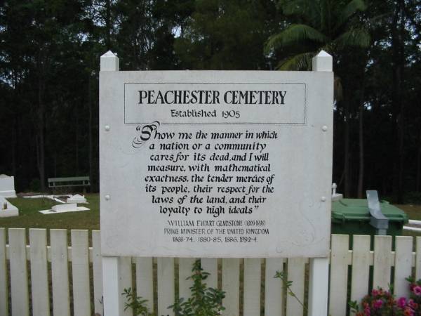 Peachester Cemetery, Caloundra City  | 