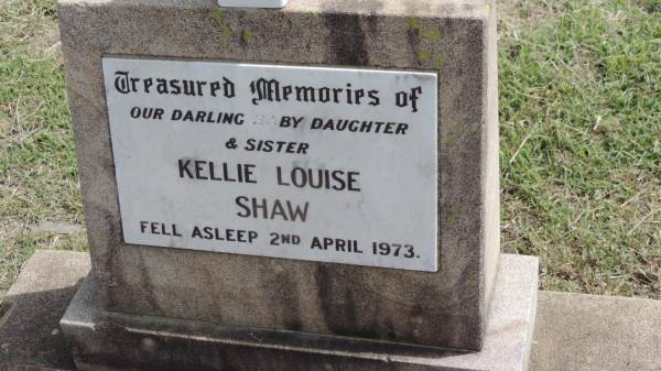 Kellie Louise SHAW  | d: 2 Apr 1973  |   | Peak Downs Memorial Cemetery / Capella Cemetery  | 
