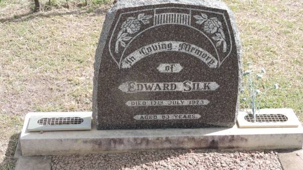 Edward SILK  | d: 17 Jul 1973  aged 83  |   | Peak Downs Memorial Cemetery / Capella Cemetery  | 