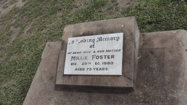 Millie FOSTER  | d: 28 Dec 1980 aged 75  |   | Peak Downs Memorial Cemetery / Capella Cemetery  | 