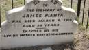 
James PIANTA
d: Mar 6 1919 aged 26

Peak Downs Memorial Cemetery  Capella Cemetery
