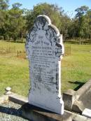 Johann BILLIAU, born 9 April 1847, died 24 July 1920; Marie, wife, born 3 Aug 1935, died 27 Jan 1929; Pimpama Island cemetery, Gold Coast 