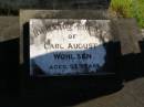 
Carl August WOHLSEN,
aged 93 years;
Pimpama Island cemetery, Gold Coast
