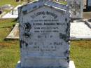 Elvena Johanna WOLFF, wife mother, born 19 Oct 1875, died 6 July 1928; Otto Benjamin WOLFF, husband, born 11 Oct 1872, died 12 Dec 1963; Pimpama Island cemetery, Gold Coast 