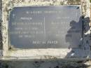 Theodor A.H. BILLIAU, father, born 13-2-1884, died 1-5-1973 aged 89 years; Anna J. BILLIAU, mother, born 14-2-1892, died 26-7-1967 aged 75 years; Pimpama Island cemetery, Gold Coast 