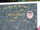 Nel HELLINGA, 20-10-1924 - 1-10-2004; Pimpama Island cemetery, Gold Coast 