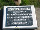 
Anna Gertrude ERNST,
wife,
died 8-3-92 aged 82 years;
Pimpama Island cemetery, Gold Coast
