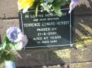 
Terrence Edward HERBST,
brother,
died 21-5-2001 aged 67 years;
Pimpama Island cemetery, Gold Coast
