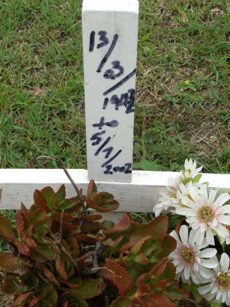Michael John MCNAMARA,  | 13-03-1942 - 5-7-2002;  | Pimpama Uniting cemetery, Gold Coast  | 