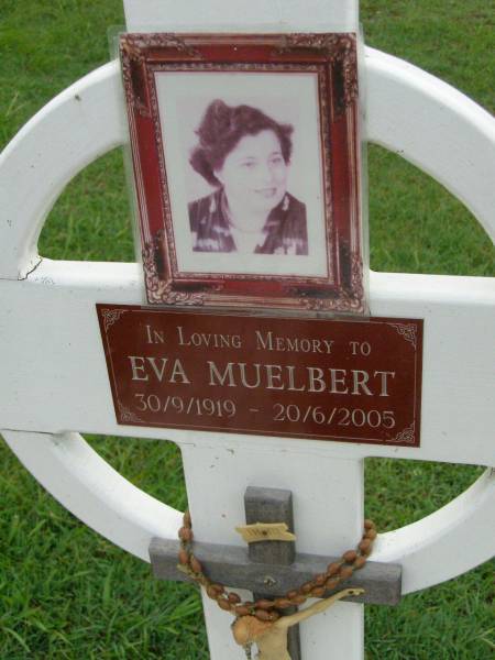 Eva MUELBERT,  | 30-9-1919 - 20-6-2005;  | Pimpama Uniting cemetery, Gold Coast  | 