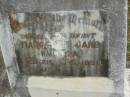 
Margaret Jane MURTHA,
infant,
died 21 Dec 1950;
Pimpama Uniting cemetery, Gold Coast
