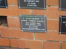 
Robert Stanley DOHERTY,
died 22 March 1993 aged 84 years,
remembered by wife & family;
Pimpama Uniting cemetery, Gold Coast
