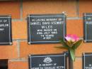 
Samuel David Stewart MILES,
died 29 July 1993 aged 74 years;
Pimpama Uniting cemetery, Gold Coast
