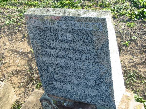 Carl STEFFENS  | 1 Apr 1950, aged 69  | Plainland Lutheran Cemetery, Laidley Shire  | 
