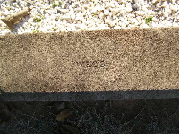 WEBB;  | Polson Cemetery, Hervey Bay  | 