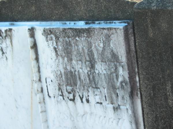 Lily Margaret CASWELL,  | died 29 Jan 1957 aged 75 years;  | Polson Cemetery, Hervey Bay  | 