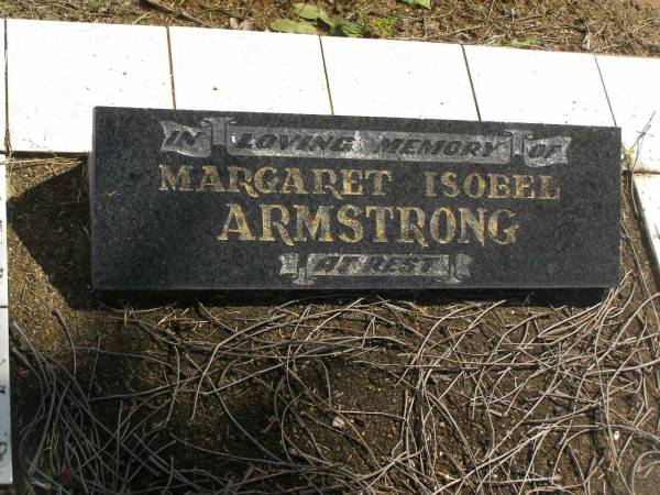 Margaret Isobel ARMSTRONG;  | Polson Cemetery, Hervey Bay  | 