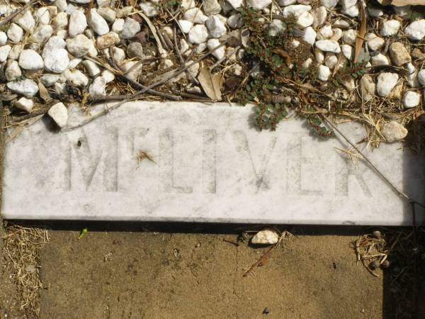 George Hamilton MCLIVER,  | died 22-9-67;  | Polson Cemetery, Hervey Bay  | 