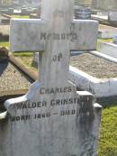 Charles Walder GRINSTEAD, born 1860, died 1930; Polson Cemetery, Hervey Bay 