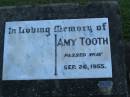 Amy TOOTH, died 26 Sept 1955; Polson Cemetery, Hervey Bay 