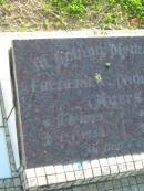 Frederick AYERS 8-8-1875 - 1-1-1938; Violet Isobel AYERS, 29-10-1893 - 28-8-1977; Polson Cemetery, Hervey Bay 