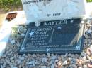 Hugh NAYLER, died 9 Nov 1949 aged 59 years 4 months; Desmond Hugh NAYLER, 1927 - 28 Oct 1998 aged 71 years; Polson Cemetery, Hervey Bay 