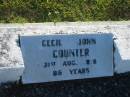 
Cecil John COUNTER,
died 31 Aug 1876 aged 86 years;
Valerie COUNTER,
wife mother,
died 14 aug 1957 aged 67 years;
Polson Cemetery, Hervey Bay
