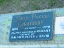 James Pitcairn LIGHTBODY, 1898 - 1970, husband of Margaret, father of Malcolm, Peter & David; Polson Cemetery, Hervey Bay 