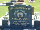 
Natalia OSTI,
born 15 Nov 1910,
died 13 Jan 1995;
Polson Cemetery, Hervey Bay
