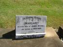 
Margaret,
wife of James MITCHELL,
mother of Mortimer;
James MITCHELL,
died 5 March 1963 aged 83 years;
Polson Cemetery, Hervey Bay
