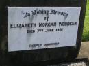 Elizabeth Morgan WOODGER, died 7 June 1951; Polson Cemetery, Hervey Bay 