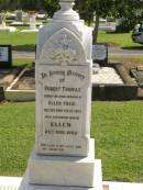 Robert Thomas, husband of Ellen GREIG, died 14 Feb 1923; Ellen, wife, died 26 Aug 1952; Polson Cemetery, Hervey Bay  