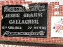 Jessie Grahm GALLAGHER, died 18 Aug 1964 aged 72 years; Polson Cemetery, Hervey Bay 
