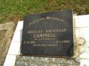 
Douglas Archibald CAMPBELL,
of Craignish,
6-12-1906 - 14-1-1980;
Polson Cemetery, Hervey Bay
