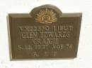 
Glen Edwards CRAIGIE,
died 5-12-1991 aged 76 years;
Polson Cemetery, Hervey Bay

