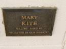 Mary KITE, died 6-6-2009 aged 97 years; Polson Cemetery, Hervey Bay 