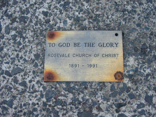 Rosevale Church of Christ cemetery, Boonah Shire  | 