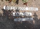 
Frederique Darne ANGLEVIEL,
1963 - 1986;
Samsonvale Cemetery, Pine Rivers Shire
