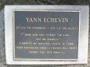 Yann ECHEVIN, 27-01-76 (France) - 23-03-98 (Aust); Samsonvale Cemetery, Pine Rivers Shire 