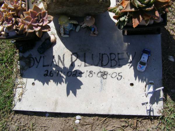 Dylan P. LUBDBEY,  | 26-11-02 - 18-08-05;  | Samsonvale Cemetery, Pine Rivers Shire  | 