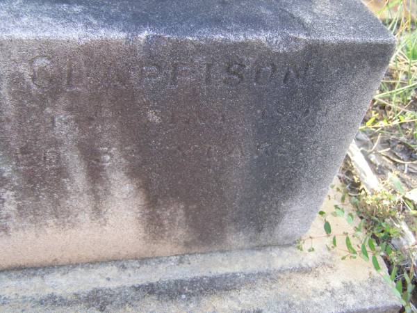 Margaret,  | wife of T. CLAPPISON,  | died ?? May ??? aged 33 years;  | Bald Hills (Sandgate) cemetery, Brisbane  | 