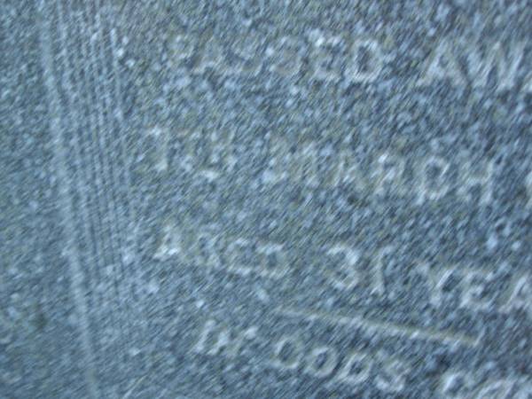 Doris Jane CAHILL,  | died 10? March 1951 aged 31 years;  | Bald Hills (Sandgate) cemetery, Brisbane  | 