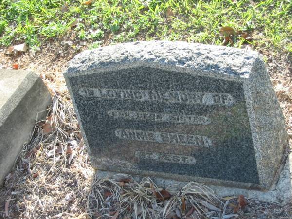 Annie SHEEN,  | sister;  | Bald Hills (Sandgate) cemetery, Brisbane  | 