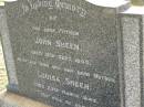 
John SHEEN,
father,
died 13 Sept 1940;
Louisa SHEEN,
wife mother,
died 23 March 1943;
Bald Hills (Sandgate) cemetery, Brisbane

