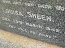 
John SHEEN,
father,
died 13 Sept 1940;
Louisa SHEEN,
wife mother,
died 23 March 1943;
Bald Hills (Sandgate) cemetery, Brisbane
